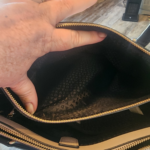 Kate Spade Beige and Black Tote Bag